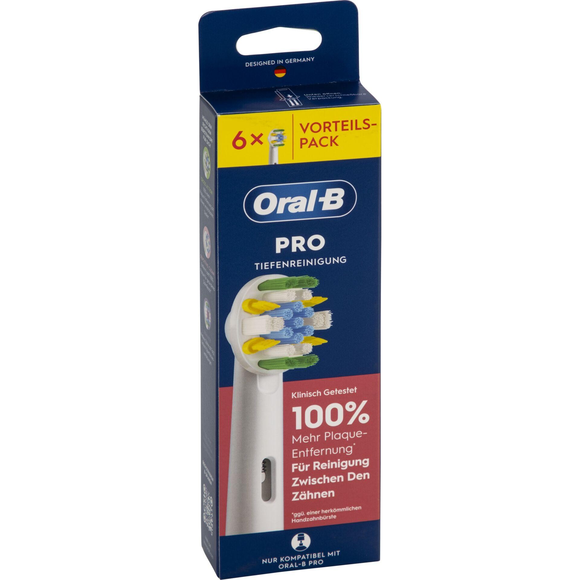 Oral-B 015363 Aufsteckbürsten Pro Tiefenreinigung 6er