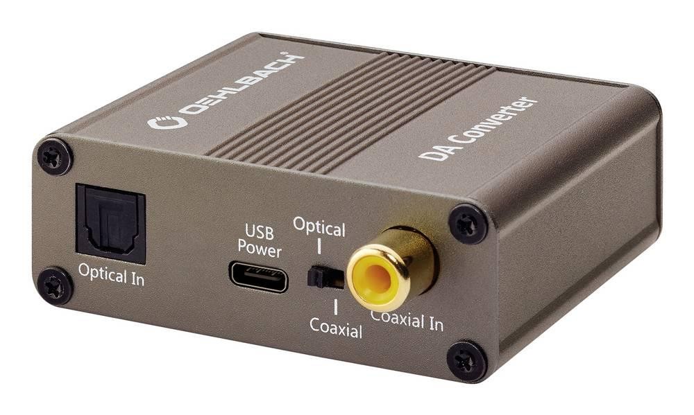 Oehlbach D1C6035 Cinch / Koaxial / Toslink / USB-C Audio Adapter [