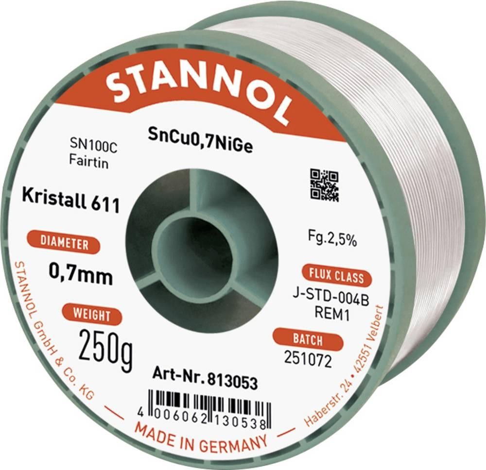 Stannol Lötdraht Kristall 611 Lötzinn, bleifrei bleifrei, Spule