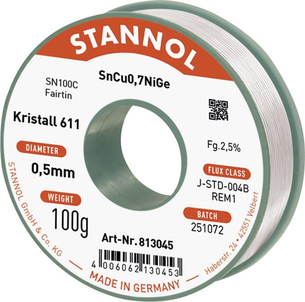 Stannol Lötdraht Kristall 611 Lötzinn, bleifrei bleifrei, Spule