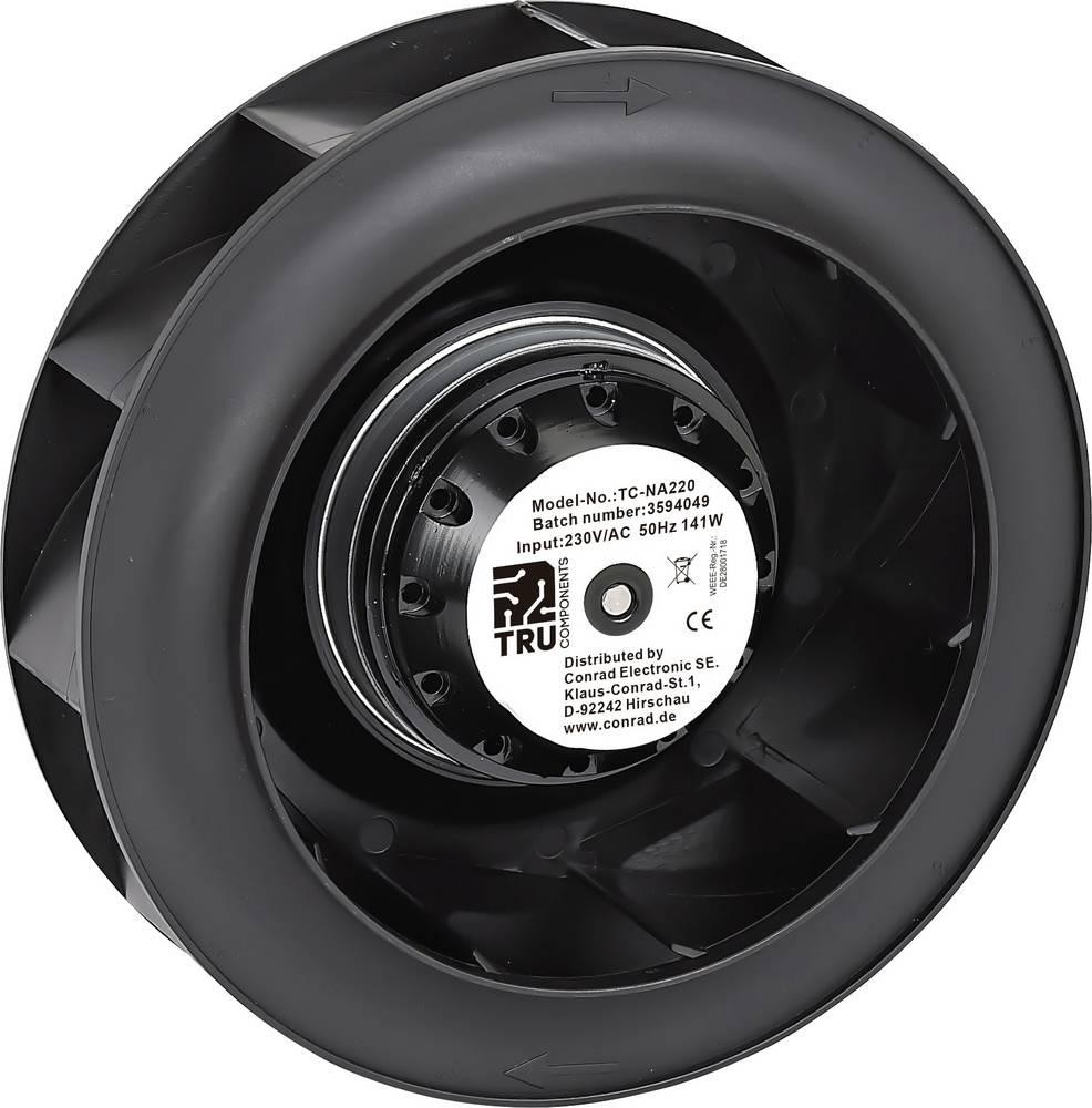 TRU COMPONENTS TC-NA220 Radialfan 230 V/AC 910 m³/h (Ø x H) 220mm x