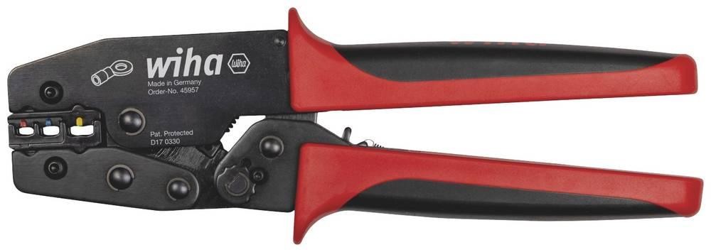Wiha 45957 Crimpzange Isolierte Kabelschuhe, Kontakte 0.5 up to 6mm²