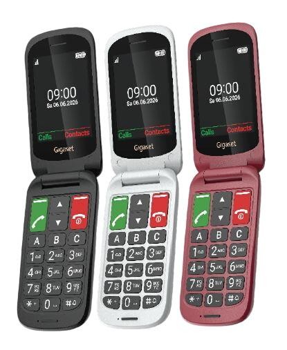 Gigaset GL40 7,11 cm (2.8") 88 g Noir Téléphone pour seniors -