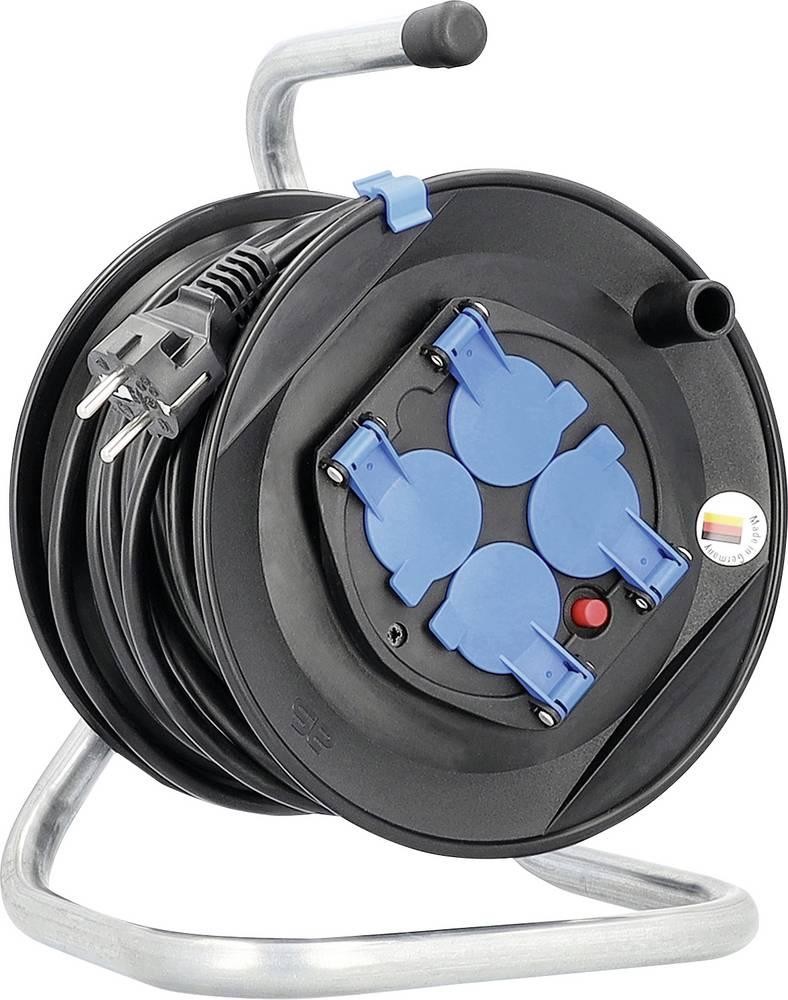 AS Schwabe 811118 Kabeltrommel 25m black Schutzkontakt-plug