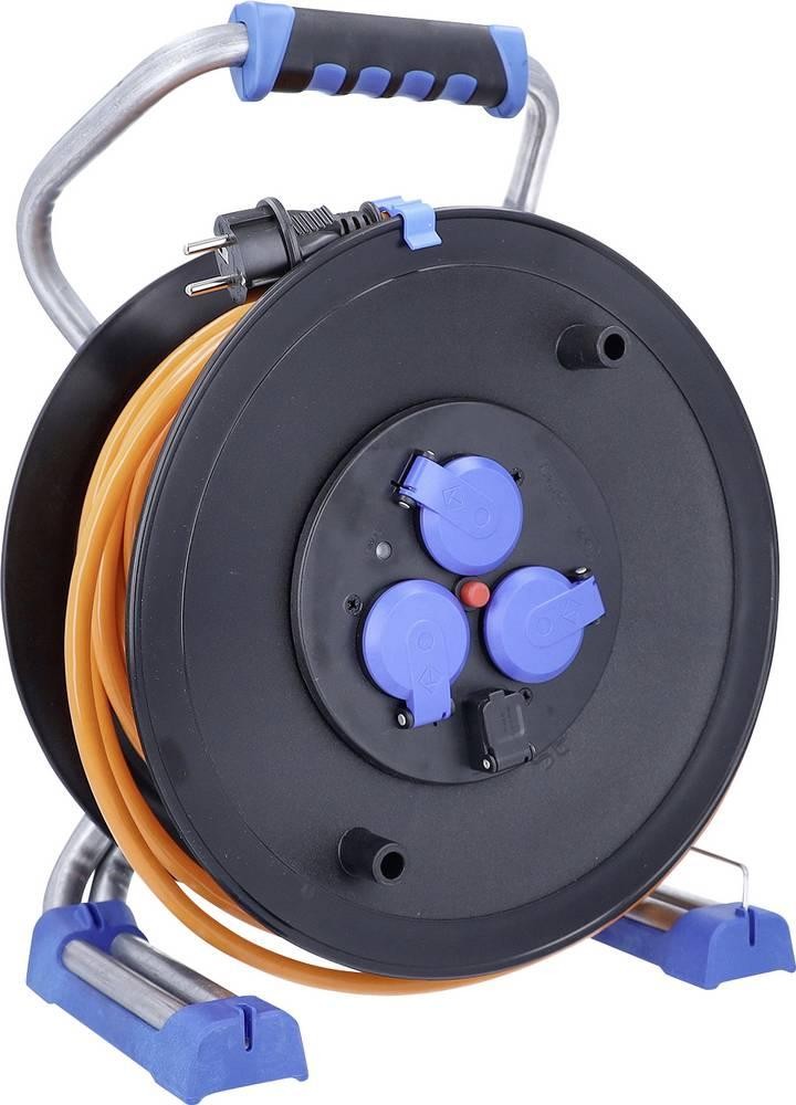 AS Schwabe 823644 Kabeltrommel 40m Orange Schutzkontakt-plug