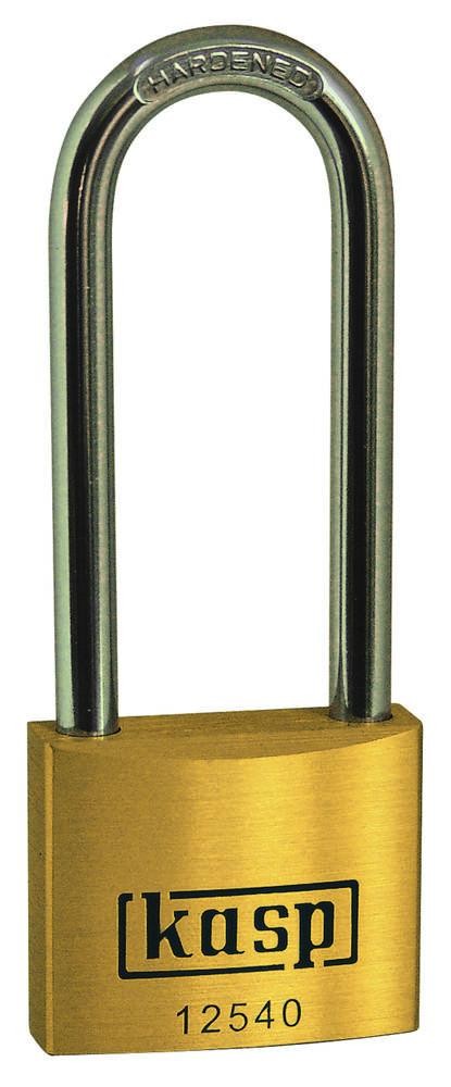 KASP K12550L80A5 Vorhängeschloss 50mm gleichschließend Goldgelb
