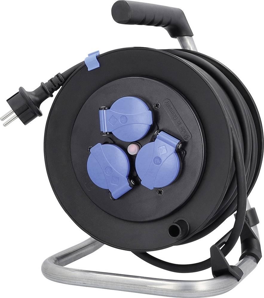 AS Schwabe 810129 Kabeltrommel 40m black Schutzkontakt-plug