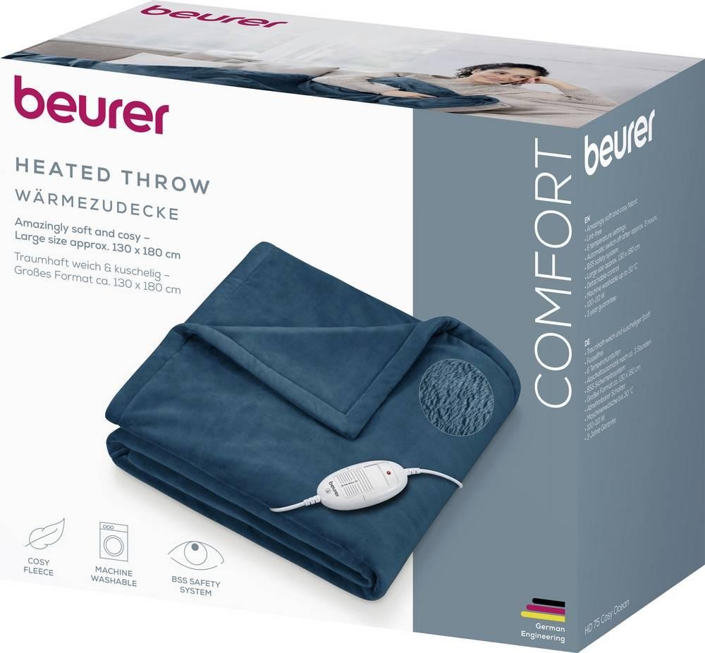 Beurer HD 75 Wärmedecke 100W Ozeanblau