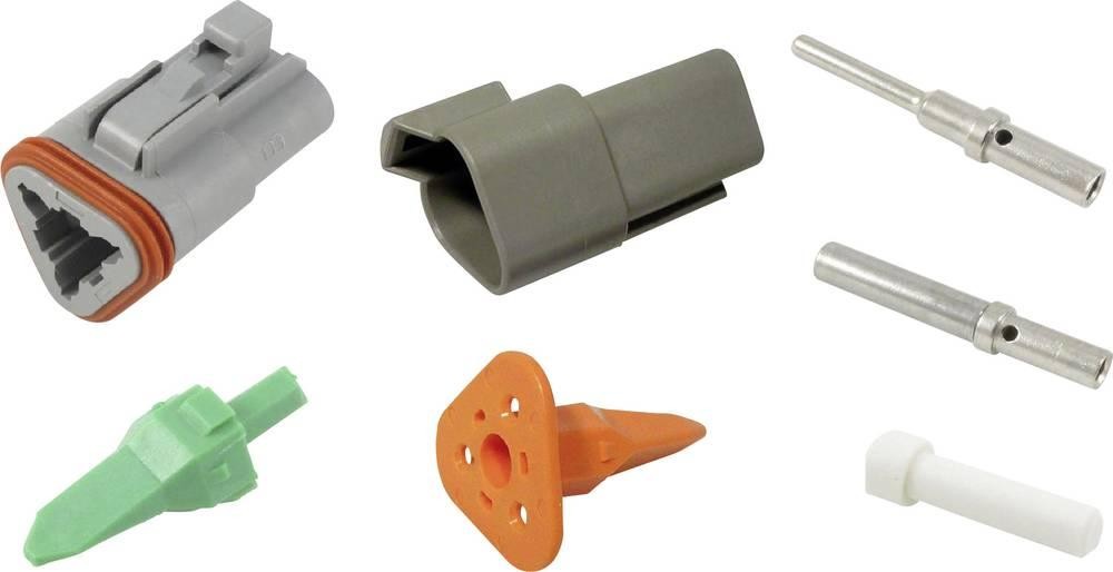 TE Connectivity 30S009 Rundstecker Stecker, gerade, Buchse, gerade