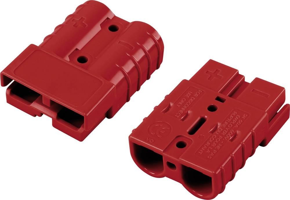 TRU Components 50A Hochstrom-Batteriesteckverbinder Rot Inhalt
