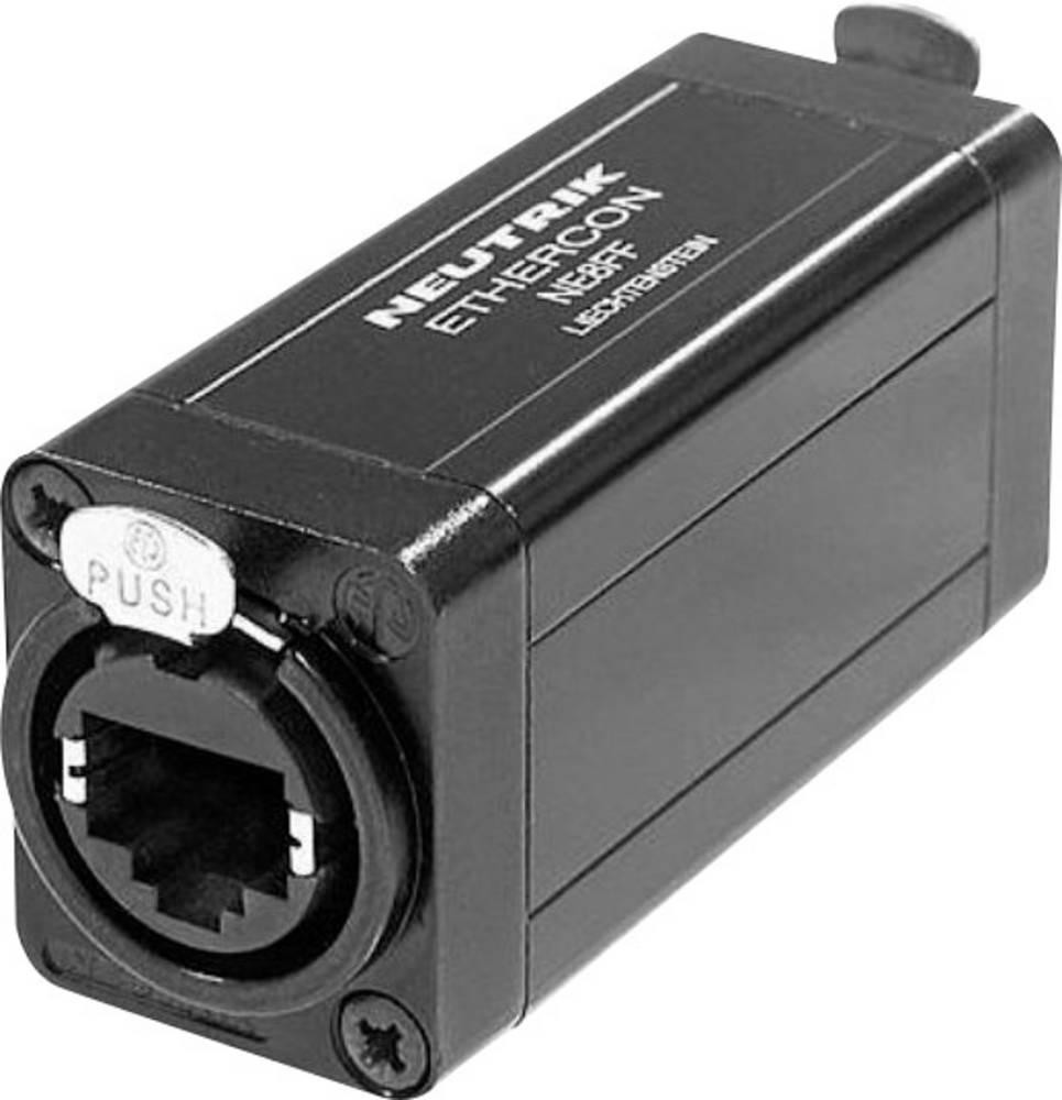 Neutrik NE8FF cable gender changer RJ-45 Black - Neutrik NE8FF, RJ-45,