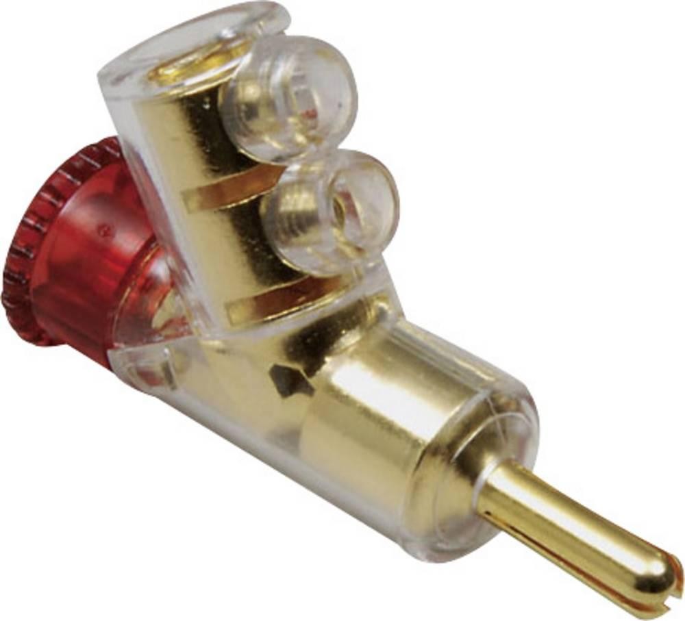 TRU Components Bananenplug Stecker, gerade Stift-Ø: 4mm Rot 1 pc(s)