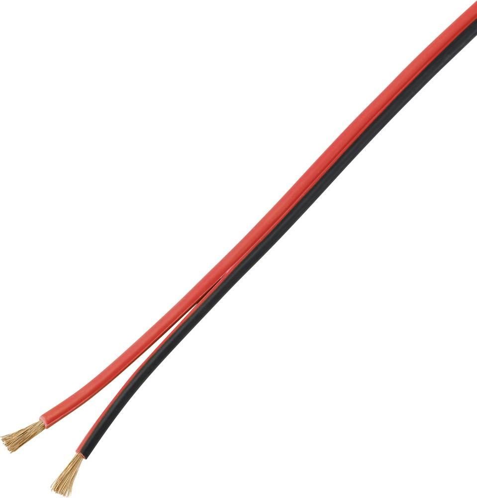 TRU COMPONENTS TC-9202508 altoparlantekabel 2 x 2.5mm² nero-Rot 100m