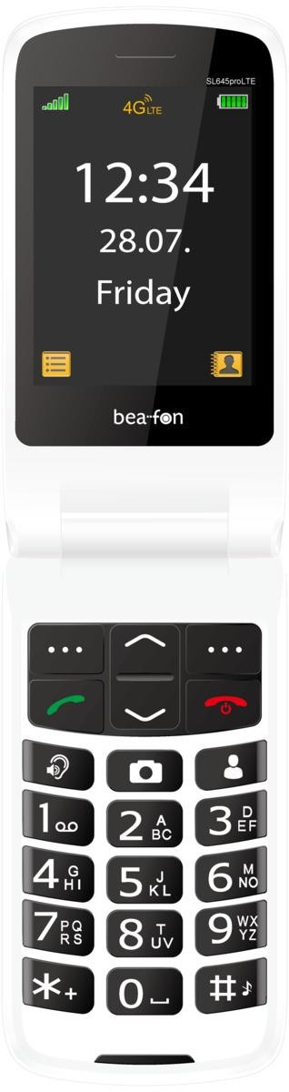Beafon SL645pro LTE (4G) 6.1 cm (2.4") Black, White Camera phone -
