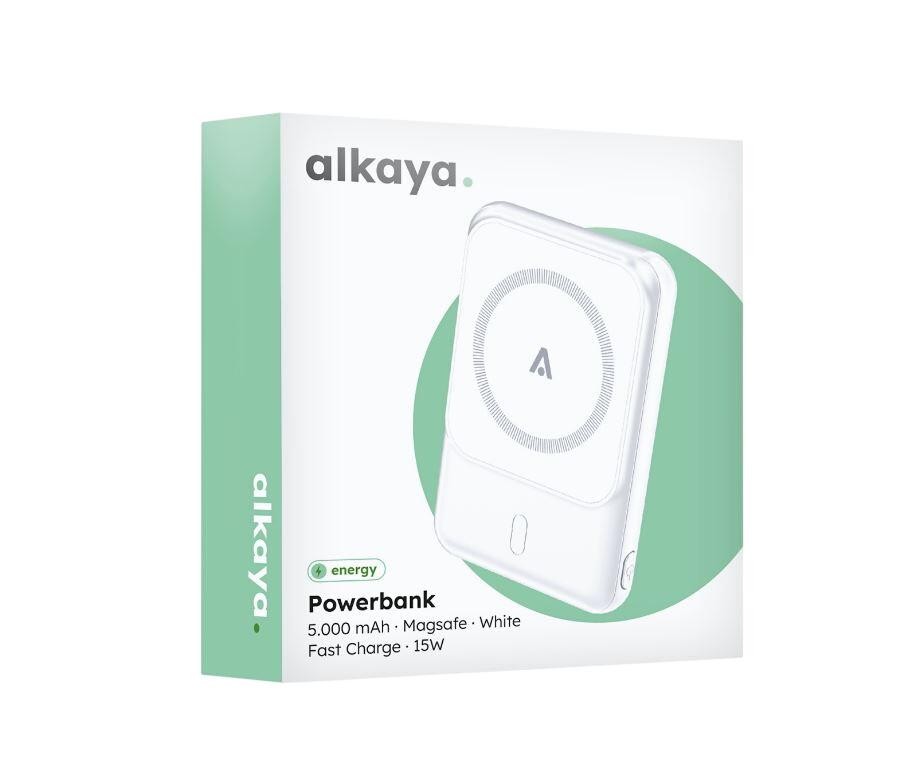 alkaya Thor 5.000 mAh Powerbank Slim Induktives Laden