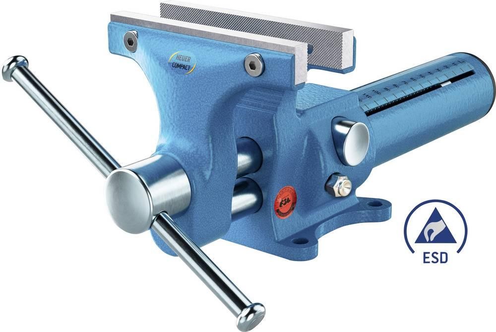 Brockhaus Heuer Compact ESD Schraubstock 118004 Backenbreite: 120mm