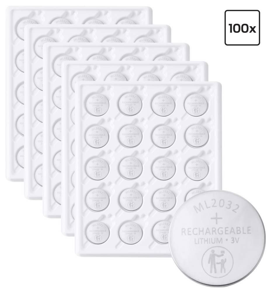 VOLTCRAFT button cell-rechargeable battery ML2032 Lithium 65 mAh 3V