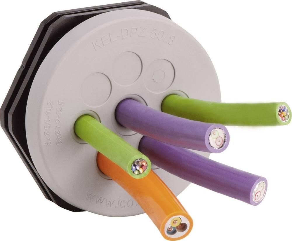 Icotek KEL-DPZ 50/19 Kabeldurchführungsplatte Klemm-Ø (max.) 6.5mm