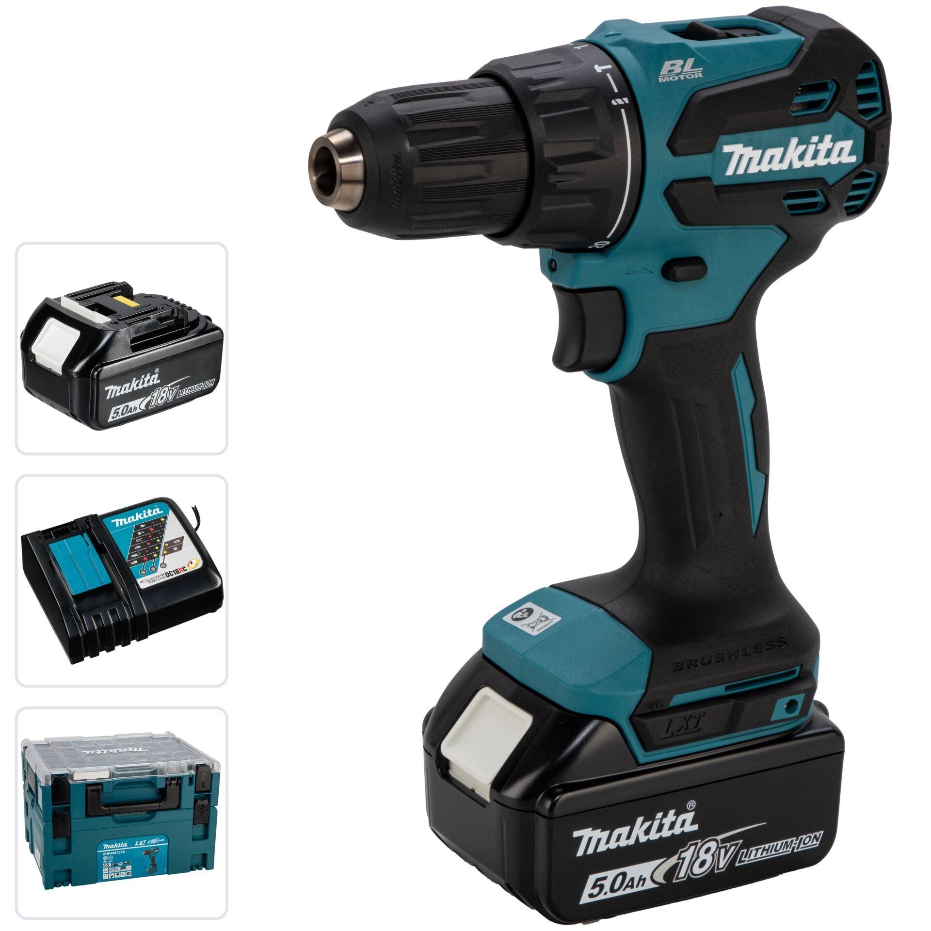 Makita DHP490TJX9 Akku-Schlagbohrschrauber