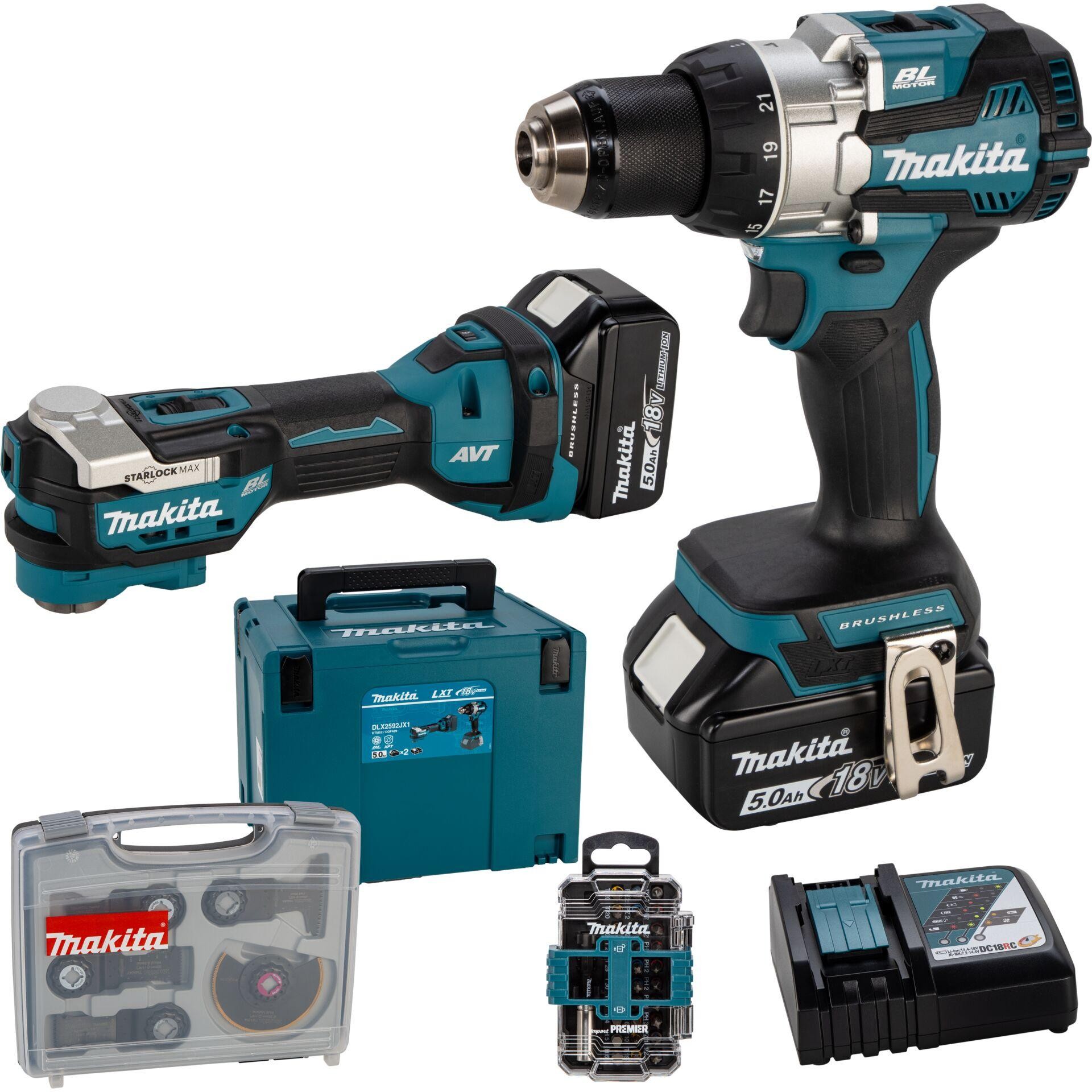 Makita DLX2592JX1 18V Akku-Kombo-Kit