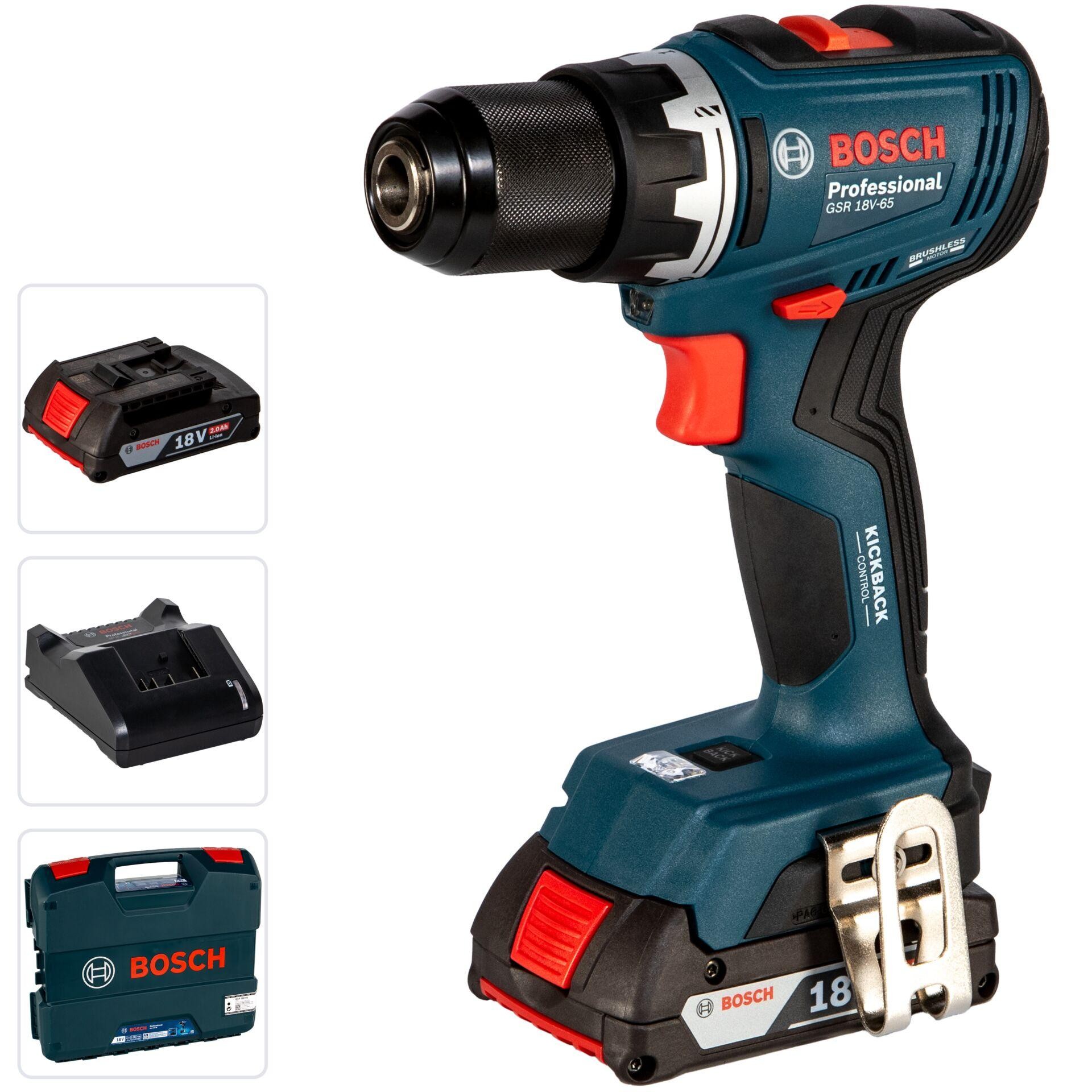 Bosch GSR 18V-65 Combo Kit Akku-Bohrschrauber