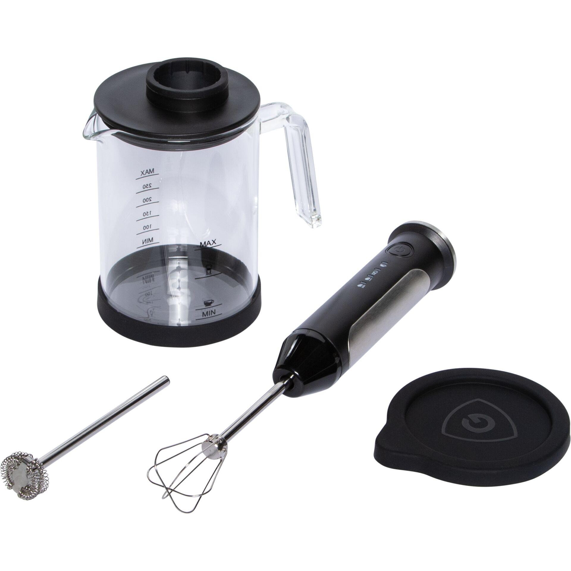 Graef MS202 Handheld electric milk frother Black, Transparent - Graef
