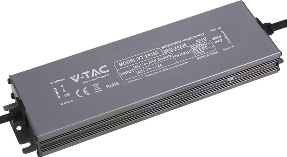 V-TAC VT-24152 LED-Trafo Konstantspannung 150W 6.25A 24 V/DC no