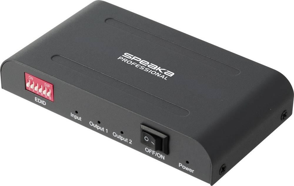 SpeaKa Professional SP-HSAE-100 2 Port HDMI-Splitter with zusä