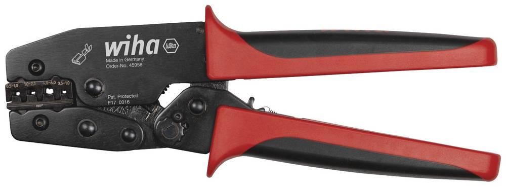 Wiha 45958 Crimpzange Unisolierte Flachstecker, Unisolierte