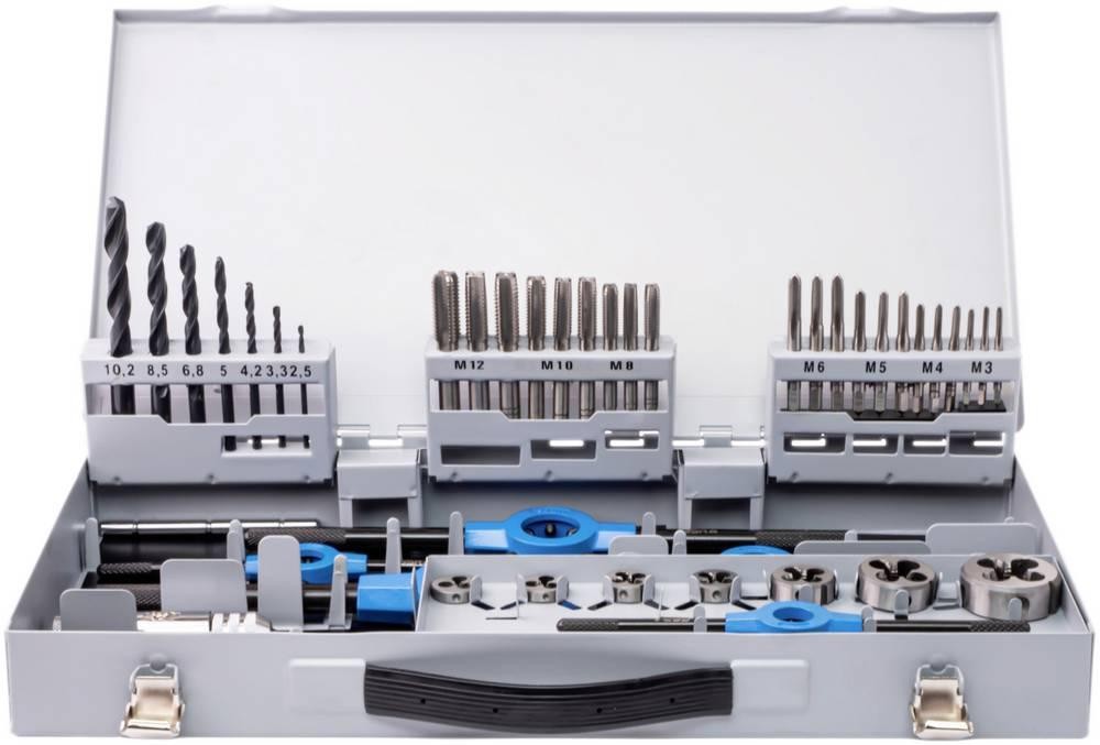 GSR 00708080 Gewindeschneidsatz 45teilig HSS-G metrisch M3 - M12