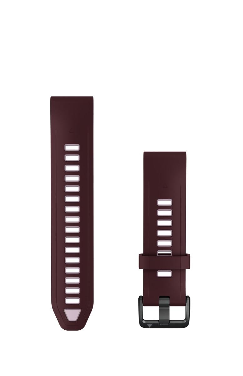 Garmin QuickFit braccialetto 20 mm, Silikon, Cherry/Dust Rose - per