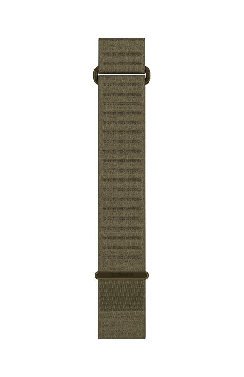 Garmin Armband 22 mm, ComfortFit Textil, Dark Olive, Lang
