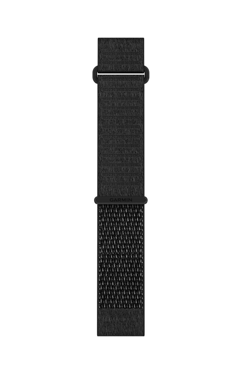 Garmin bracelet 22 mm, ComfortFit Textil, black, Kurz