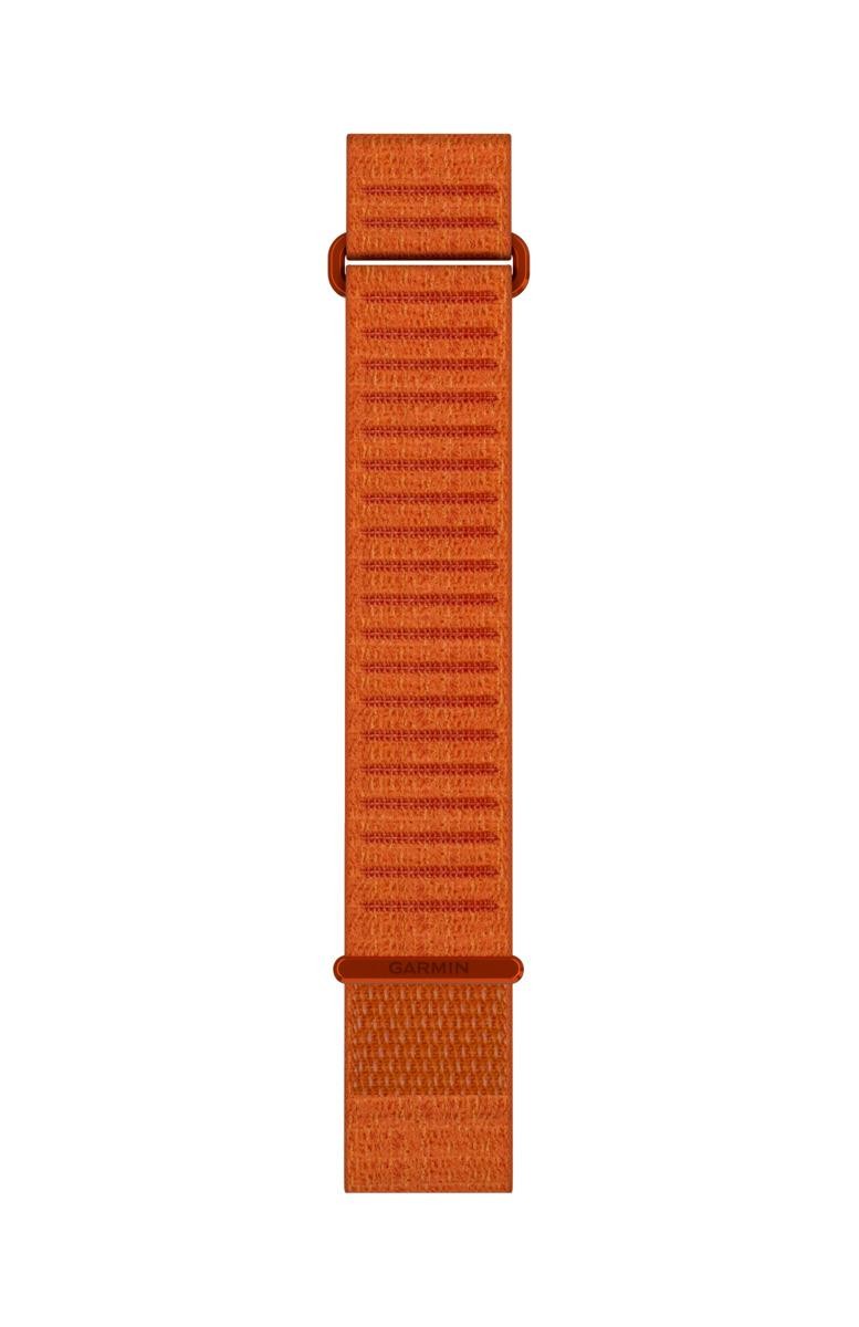 Garmin bracelet 22 mm, ComfortFit Textil, Orange, Lang
