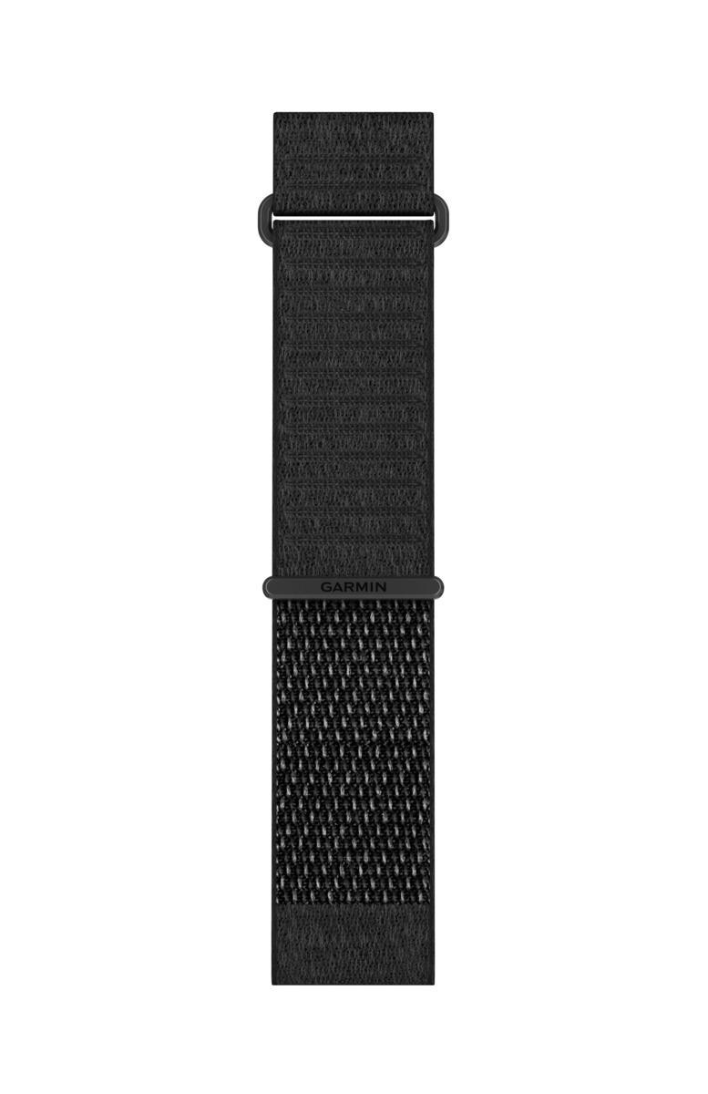 Garmin braccialetto 26 mm, ComfortFit Textil, nero, Kurz - per D2