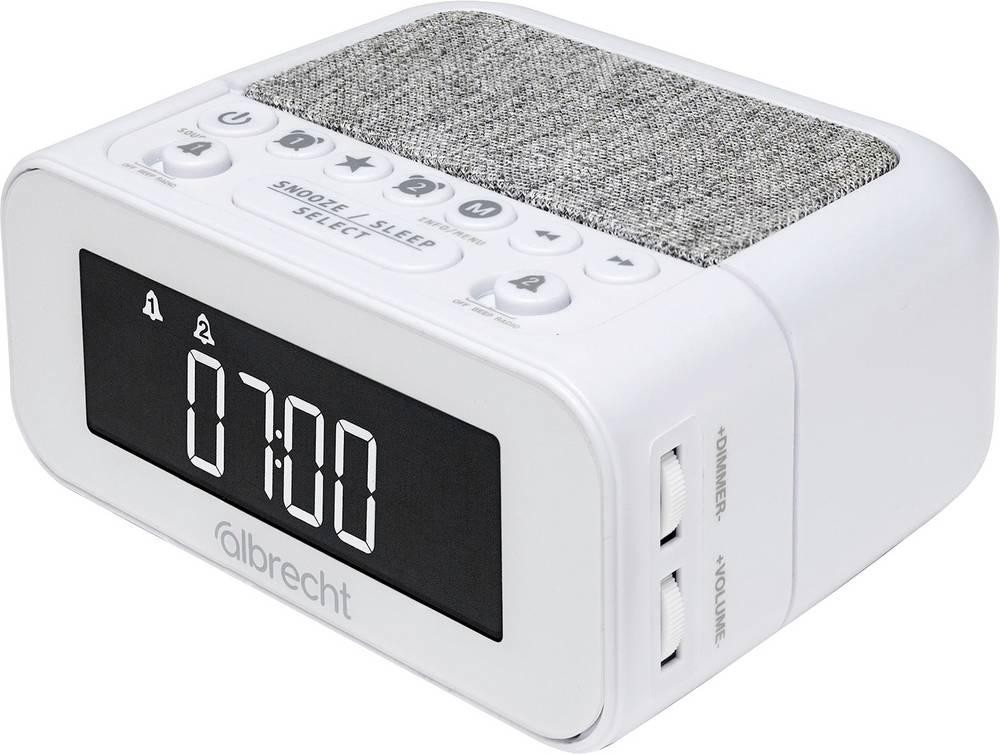Albrecht DR 451 Radioalarm clock DAB+, UKW white