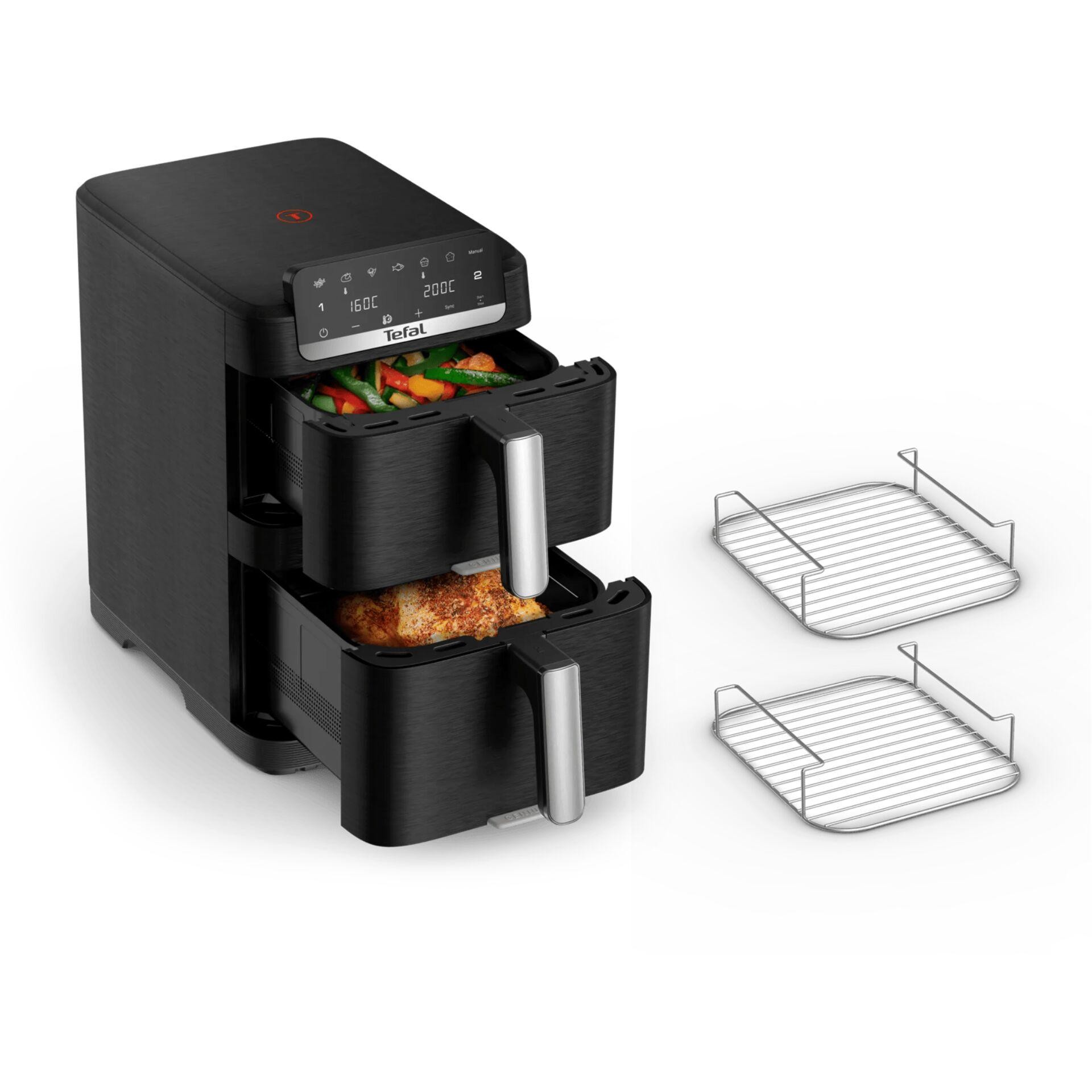 Tefal Easy Fry EY7568 Double 10 L Stand-alone 2700 W Hot air fryer