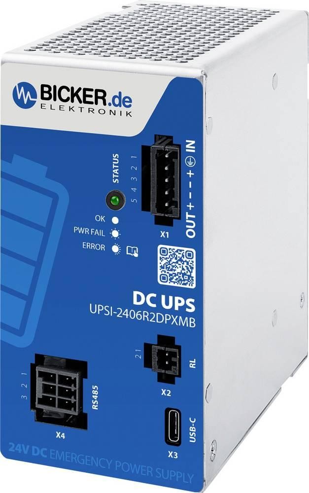 Bicker Elektronik UPSI-2406R2DP2MB Industrielle USV-Anlage (DIN Rail)
