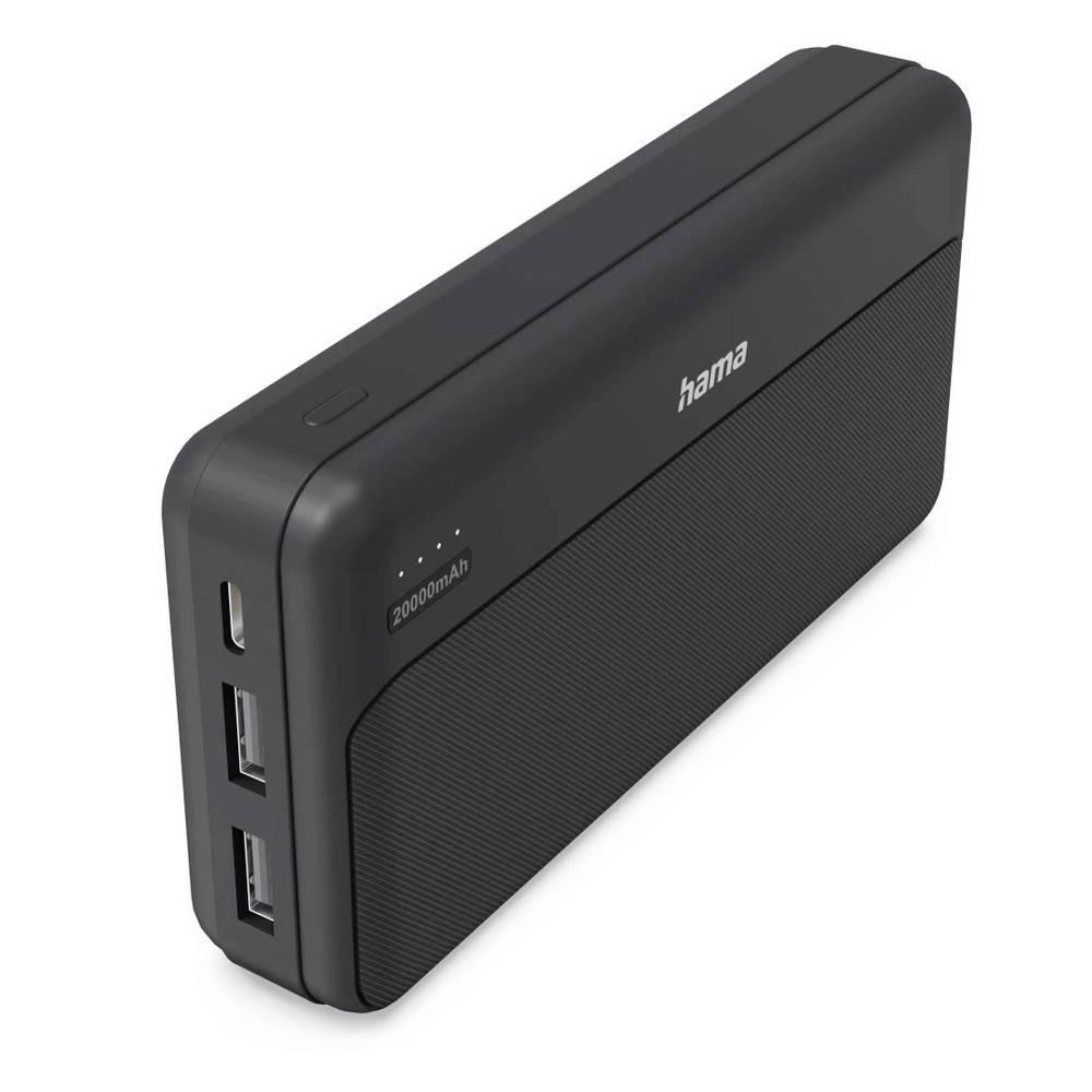 Hama Powerbank 20000 mAh Fast Charge LiPo Anthrazit Statusanzeige