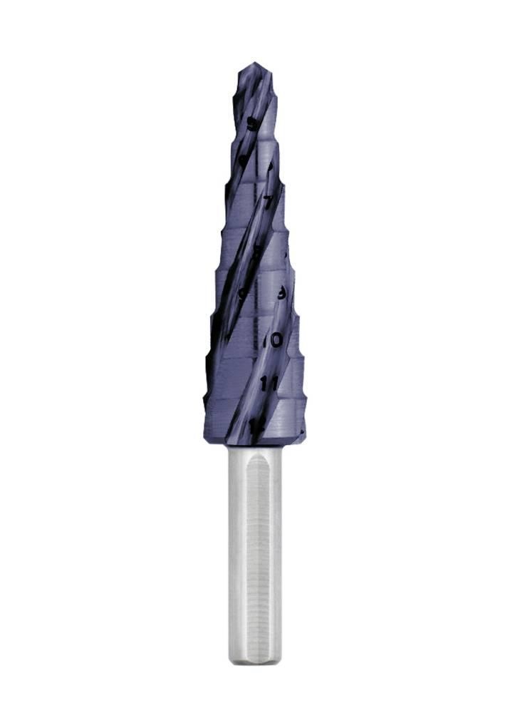 Exact 07061 Advanced LINE HSS TiAIN Stufenbohrer TiAIN 3-Flä