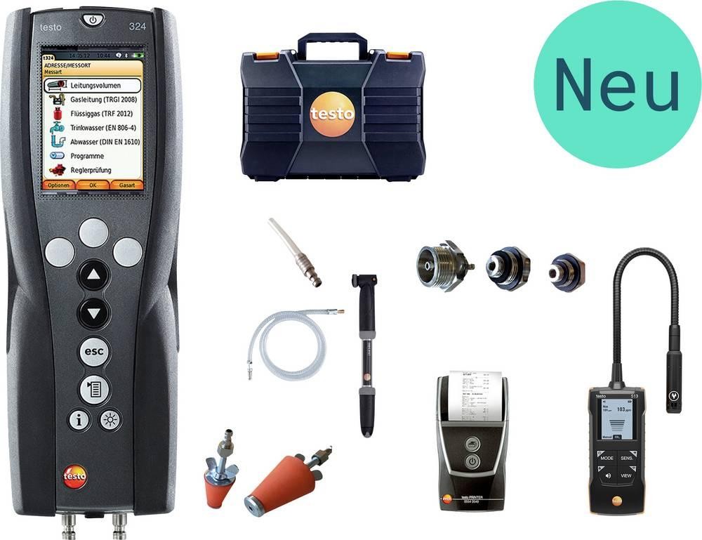 Testo Druck-Messgerät 324 Gas-Set Druck, Temperatur