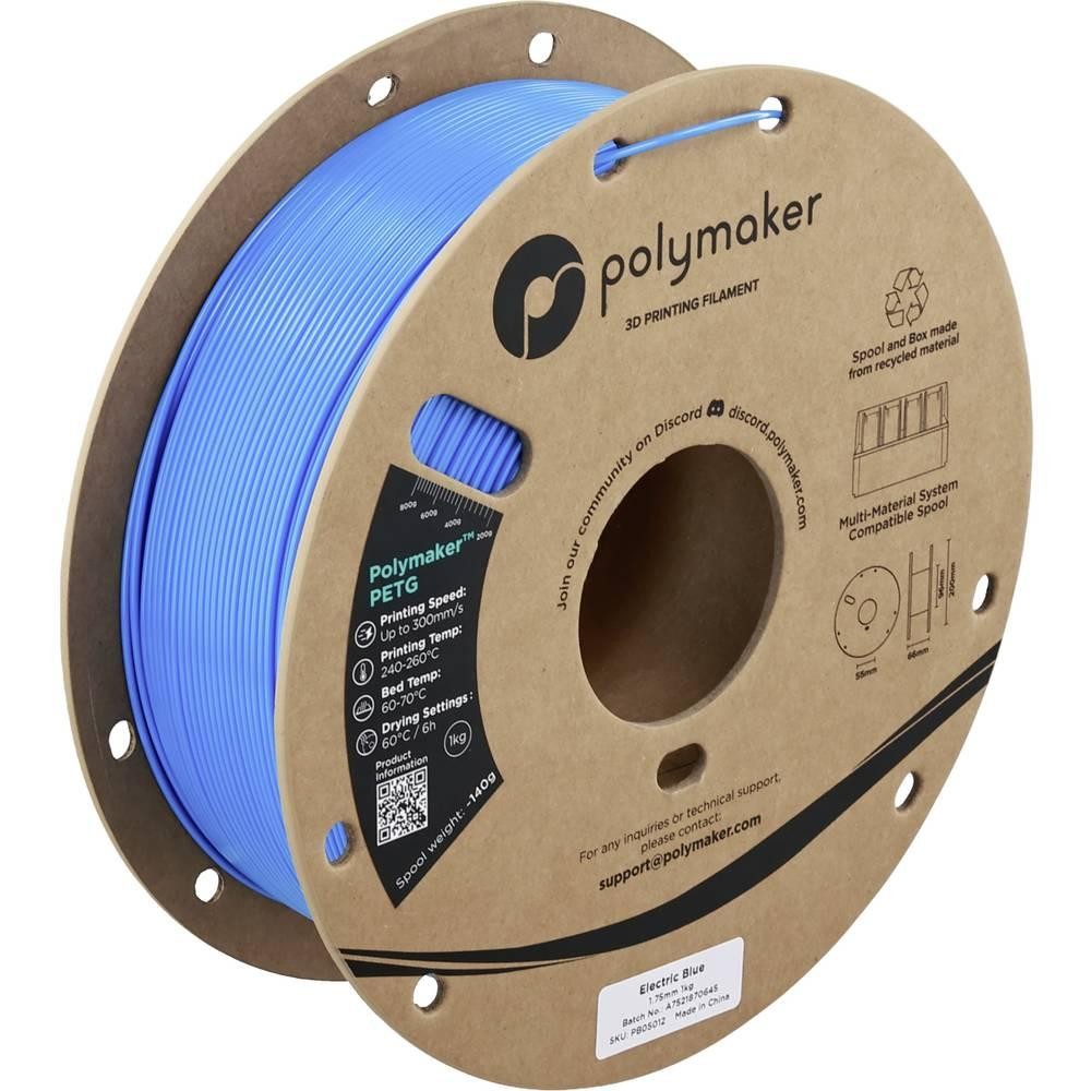 Polymaker PETG Filament, 1,75mm, 1kg - Farbton: Electric Blue