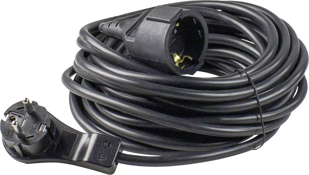 AS Schwabe 51022 Strom extension cable black 10m H05VV-F 3G 1,5mm²