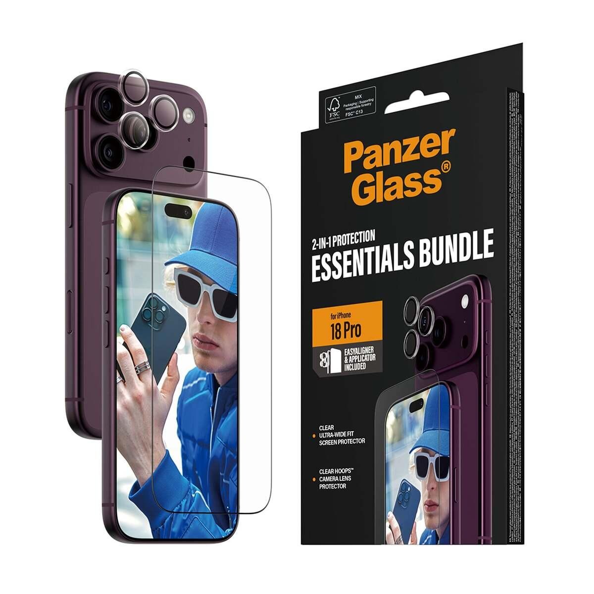 PanzerGlass 2-in-1 Essentials Bundle iPhone 18 Pro - Passend für