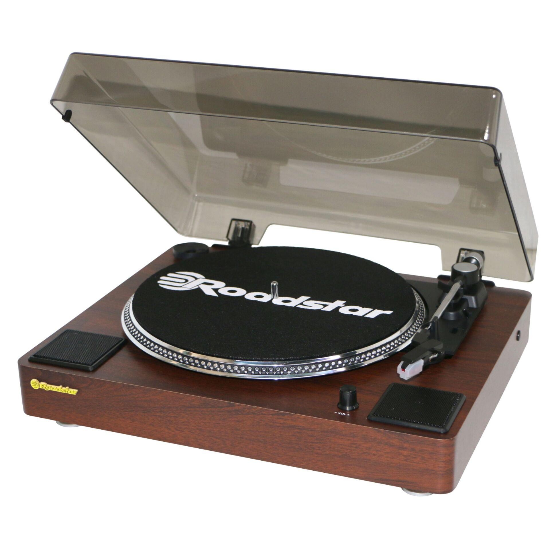 Roadstar TT-260SPK platine Tourne-disque à entraînement direct Bois