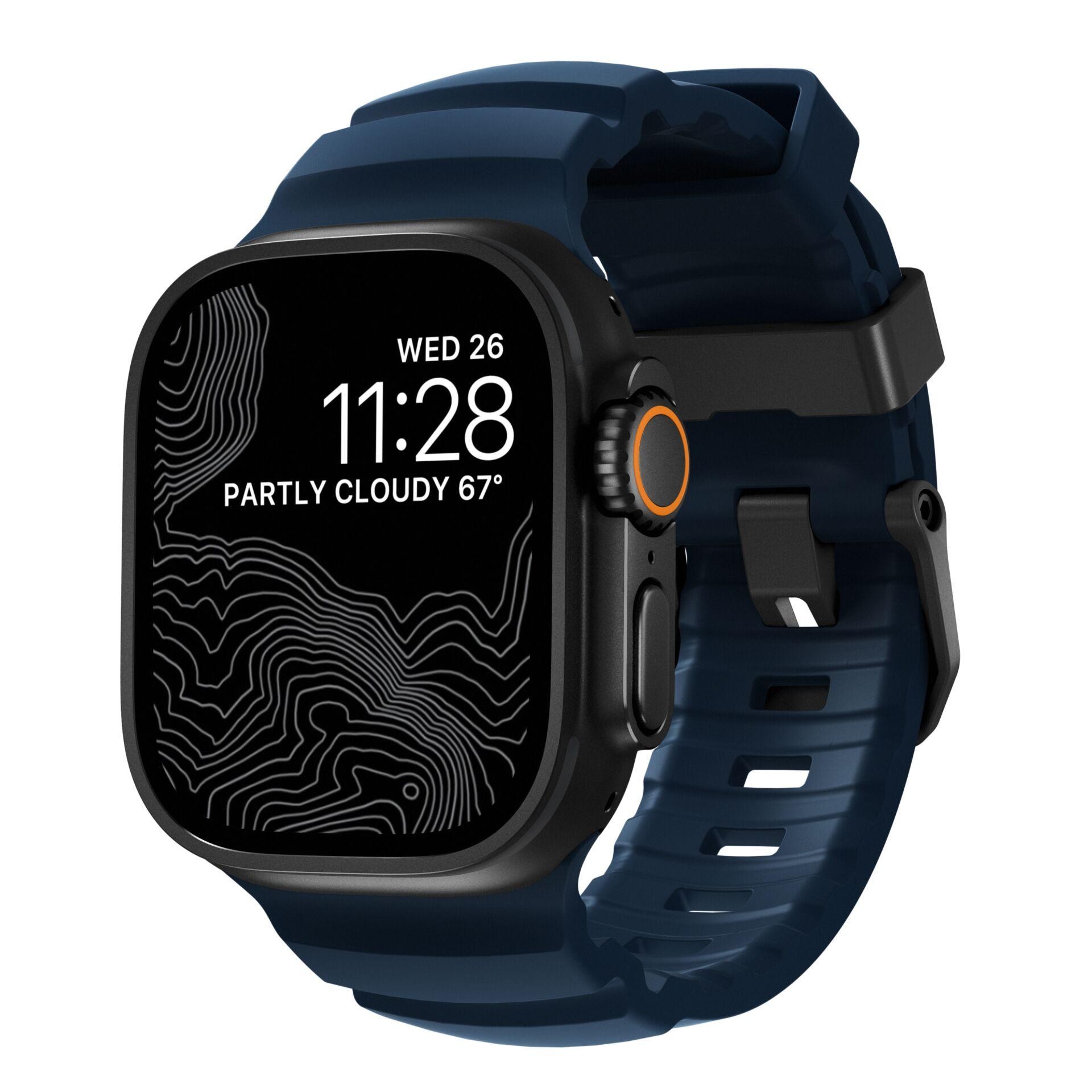 Nomad Rocky Point Band Black Leather, Titanium - Nomad Rocky Point