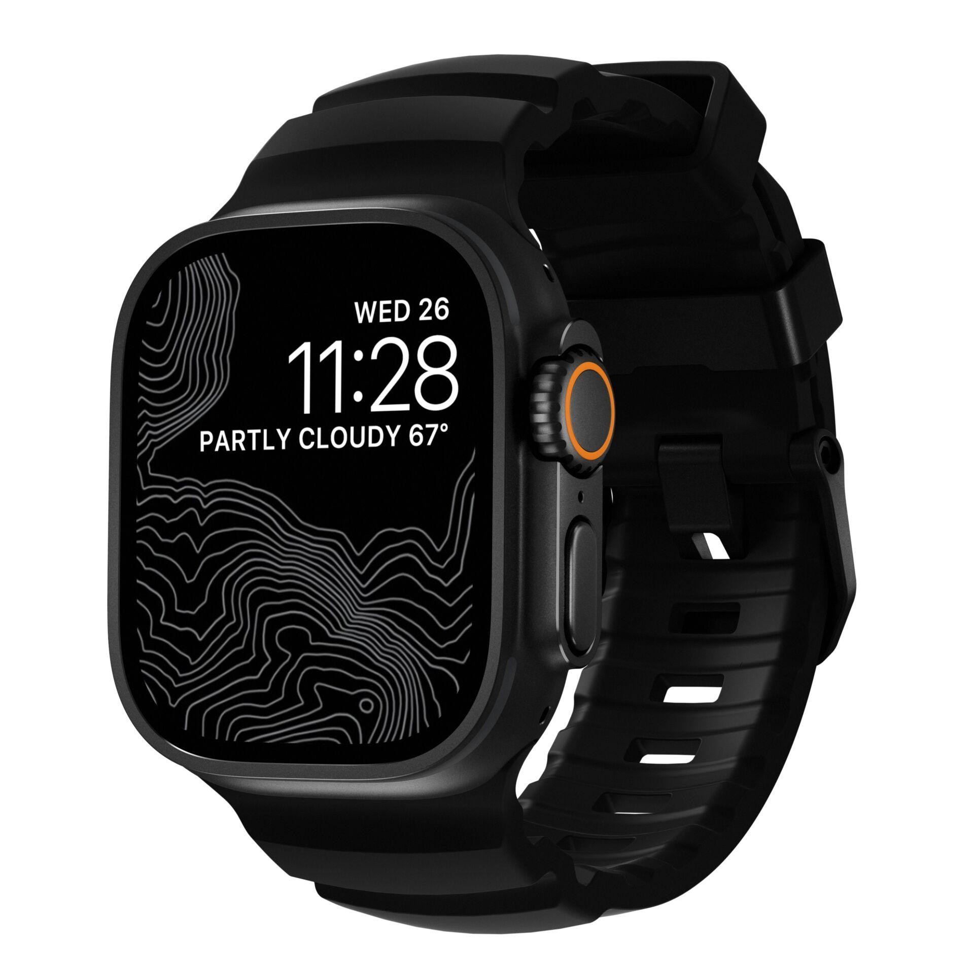 Nomad Rocky Point Band Black Leather, Titanium - Nomad Rocky Point