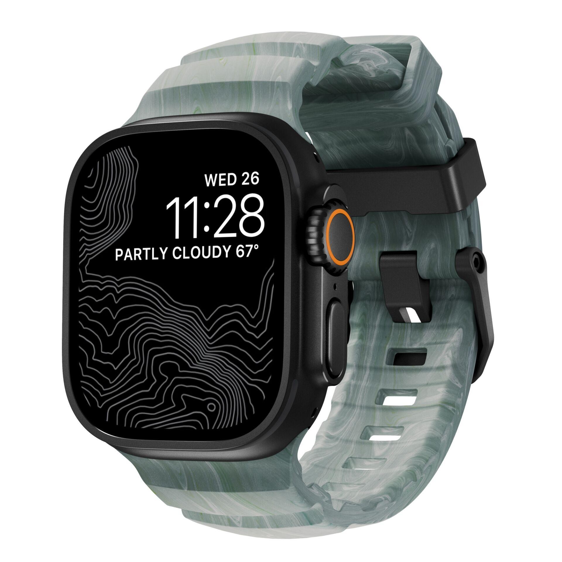 Nomad Rocky Point Band Black 46mm/49mm Sierra Stone
