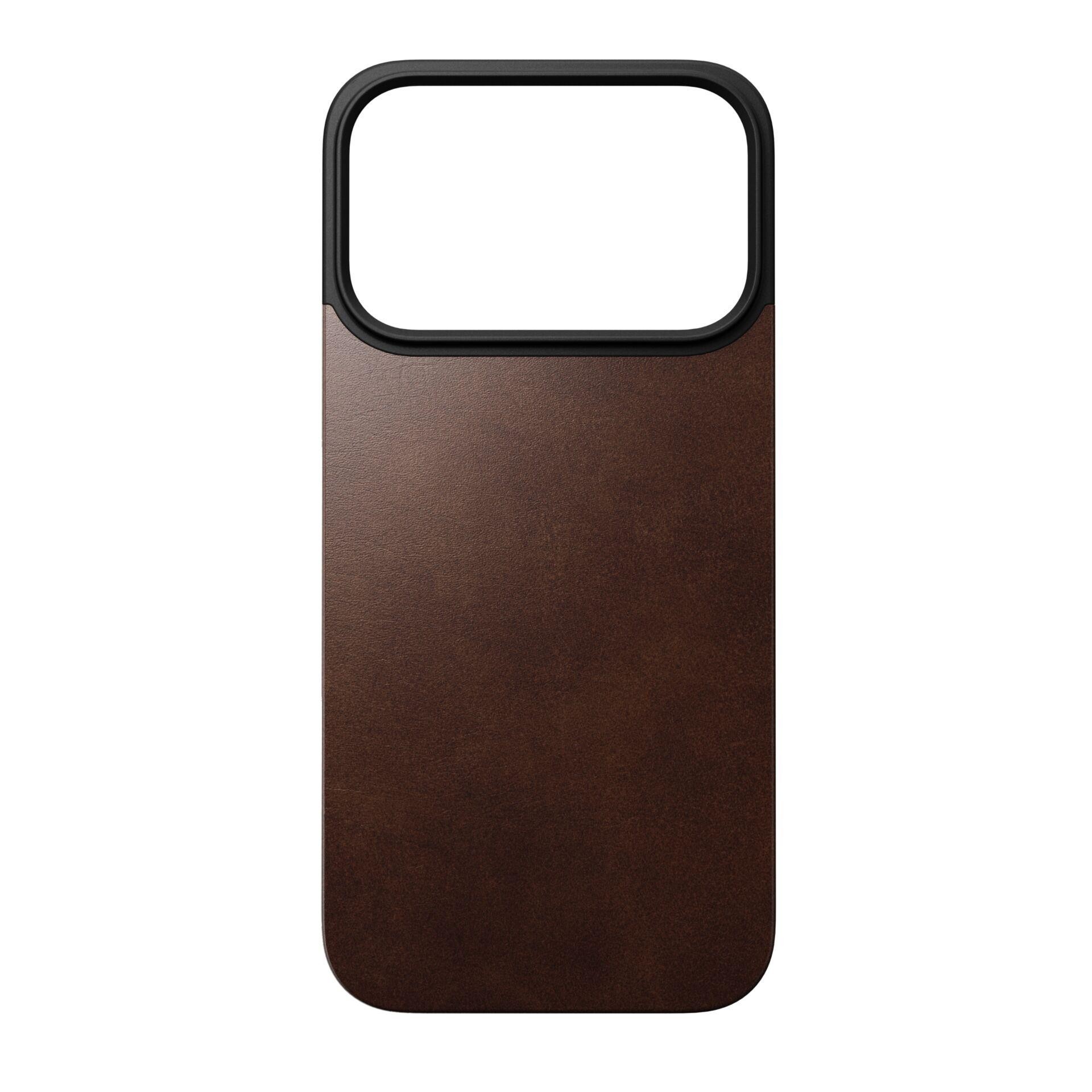 Nomad Mag Leather Back mobile phone case 16 cm (6.3") Cover Brown -
