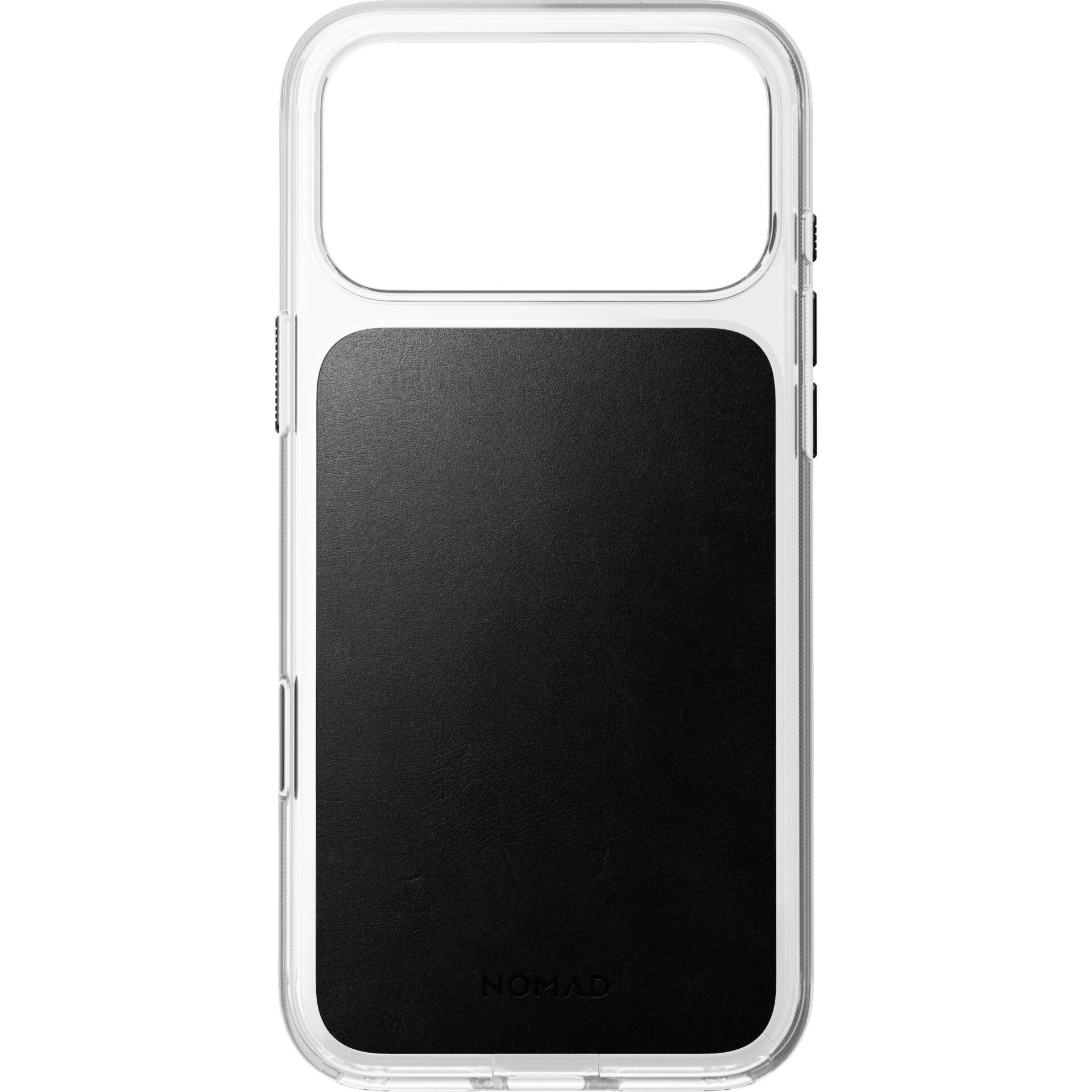 Nomad Clear Leather Case iPhone 18 Pro Max Black Hw.